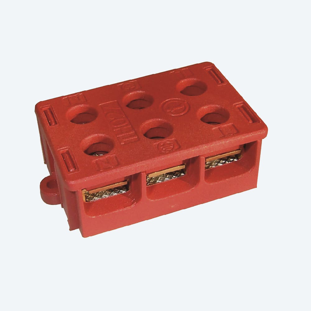 TECHNO SRL TLHTHR.027.A3A KIT TERMINAL BLOCK 6MMQ 3P SCREW 41A IP0