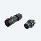 TECHNO SRL - TLHTHS.389.L5E.R KIT Mini Connettore Spina pannello 5p Molla M20 IP66/IP68/IP69