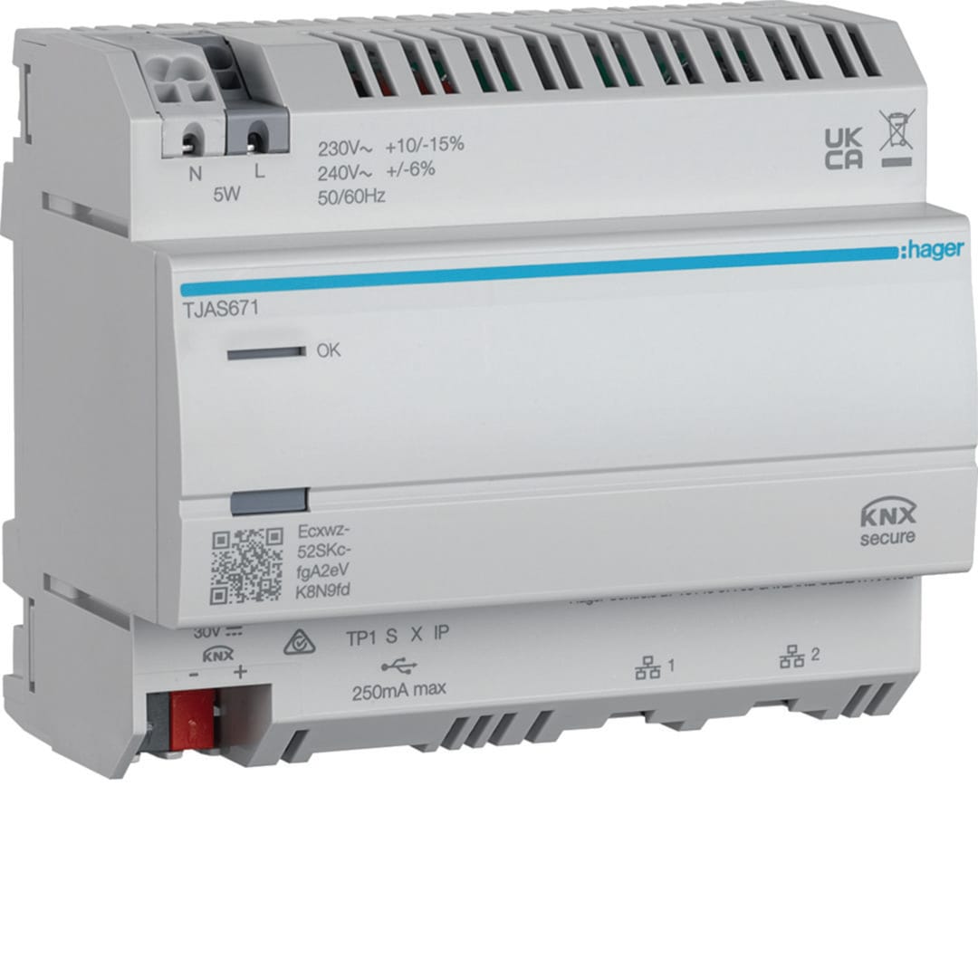 HAGER HAGTJAS671 MOD.KNX TP-IP IOT+EASY+DOMOVEA BASIC 6M