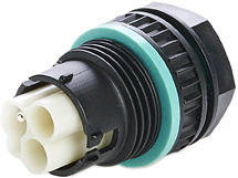 TECHNO SRL - TLHTHB.385.A3D Mini Connettore Spina pannello 3p Vite M20 IP68