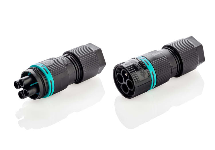 TECHNO SRL TLHTHB.387.A4A.L.R KIT MINI-CON PLUG-SOCK 4P D6-13.5 SCW IP