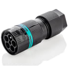 TECHNO SRL TLHTHB.387.A5A.L MINI-CONNECTOR PLUG 5P SCREW D7-13.5 IP6