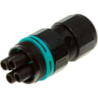 TECHNO SRL - TLHTHB.387.B4A MINI-CONNECTOR SOCKET 4P SCREW D7-12 IP6