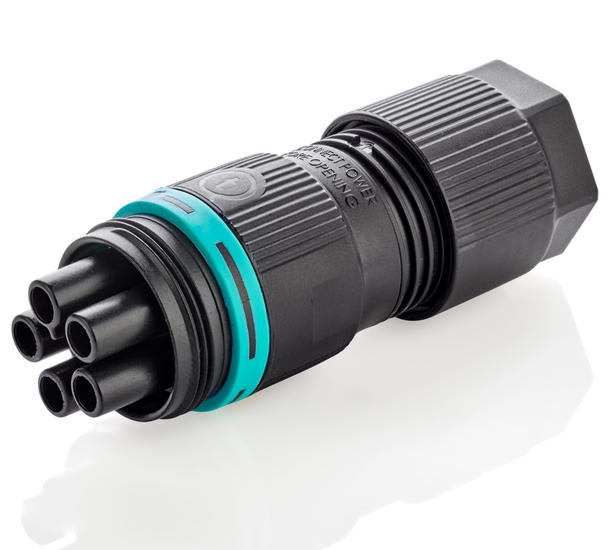 TECHNO SRL - TLHTHB.387.B5A.L Mini Connettore Presa 5p Vite D7-13.5 IP66/IP68