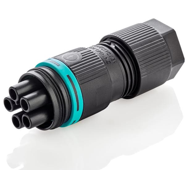 TECHNO SRL TLHTHB.387.B5A.L MINI-CONNECTOR SOCKET 5P SCREW D7-13.5 6
