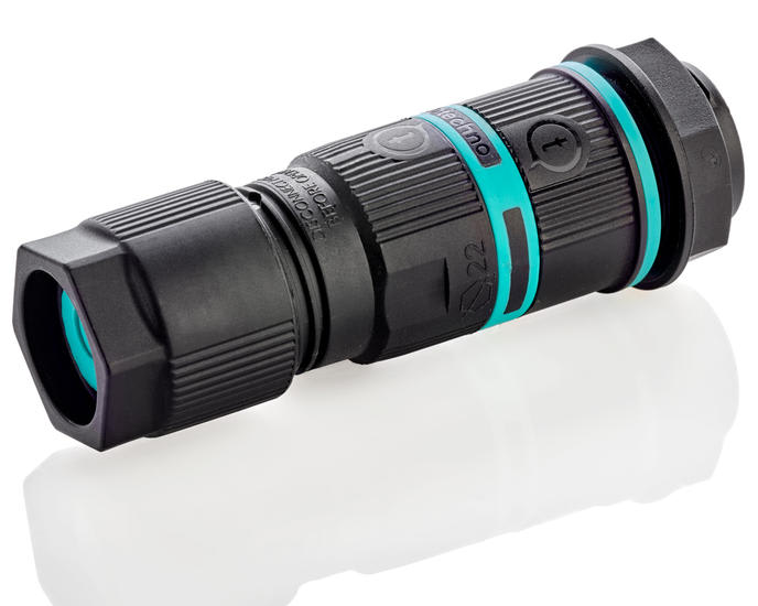 TECHNO SRL - TLHTHB.391.H4A.L.R KIT Giunto pannello 4p Vite M20 D6-13.5 IP68/IP69