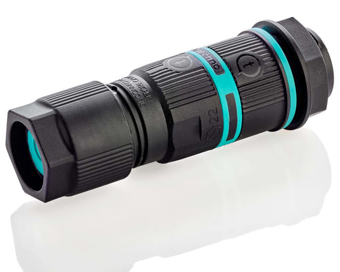 TECHNO SRL - TLHTHB.391.H4A.L.R KIT Giunto pannello 4p Vite M20 D6-13.5 IP68/IP69