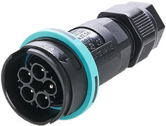 TECHNO SRL - TLHTHB.405.A2A Connettore Spina 5p Vite D7-13.5 IP66/IP68/IP69