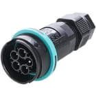 TECHNO SRL - TLHTHB.405.A2A Connettore Spina 5p Vite D7-13.5 IP66/IP68/IP69