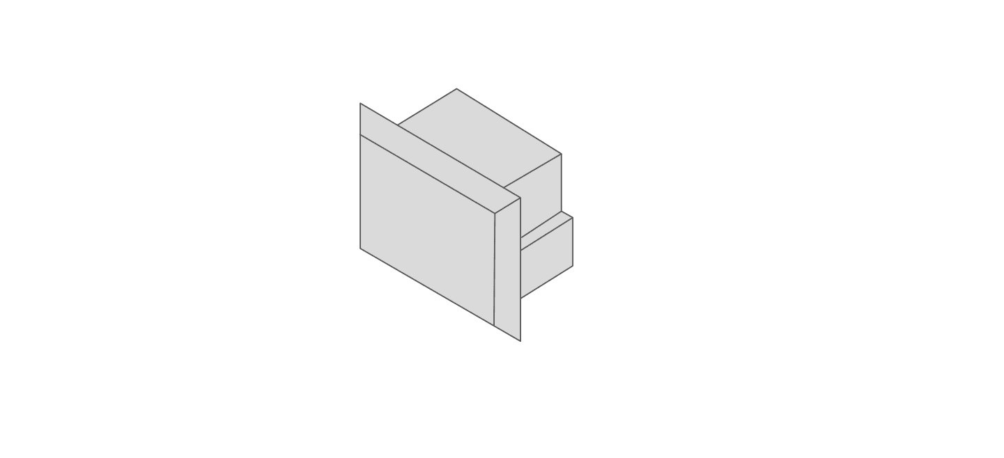 DIGIMAX SRL DIXTPE1611-G 1PZ TAPPO GRIGIO PROFILO SUPERFICIE 16X1