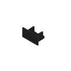 DIGIMAX SRL - DIXTPE167-N 1PZ TAPPO NERO PROFILO DA SUPERFICIE 16X