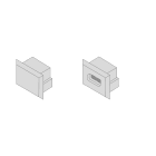 DIGIMAX SRL DIXTPE2112-G 1PZ TAPPO IN PLASTICA GRIGIO