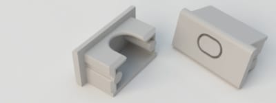 DIGIMAX SRL - DIXTPPE1910-G 2 TAPPI PLASTICA GRIGI COVER PIANA