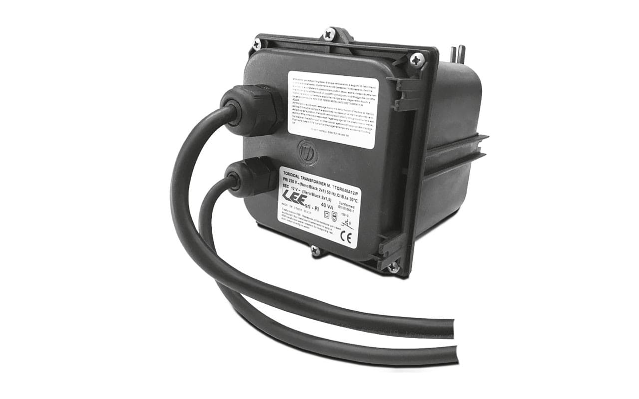 LEF LIGHTING SRL - LEFTTOR300A12IP T.TOROID 300VA 230V 12VAC IP67 CON CAVI