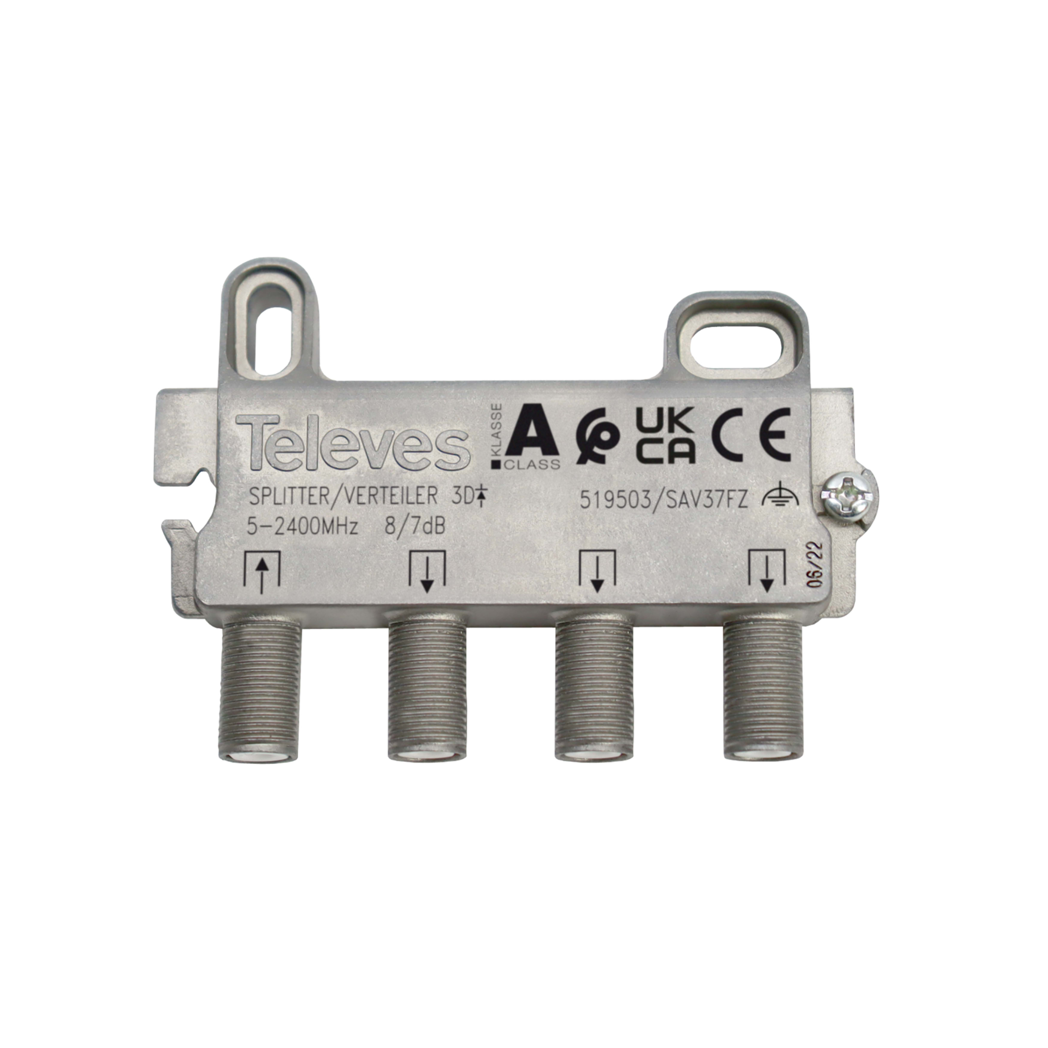 TELEVES ITALIA SRL - TVV519503 PARTITORE 5...2400MHZ F 3VIE 8/7DB
