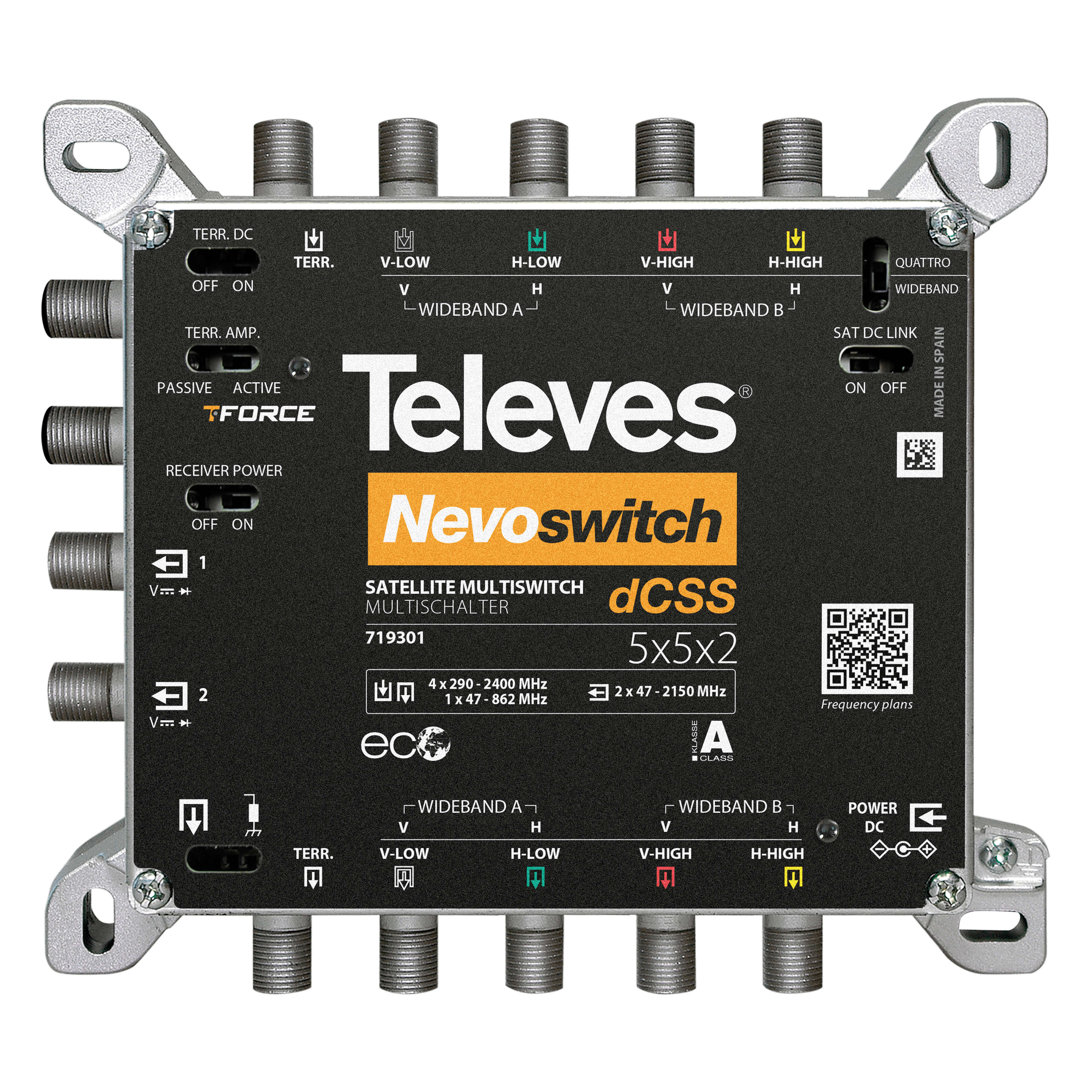 TELEVES ITALIA SRL TVV719301 NEVOSWITCH DCSS WB 5X5X2 2SAT SKY