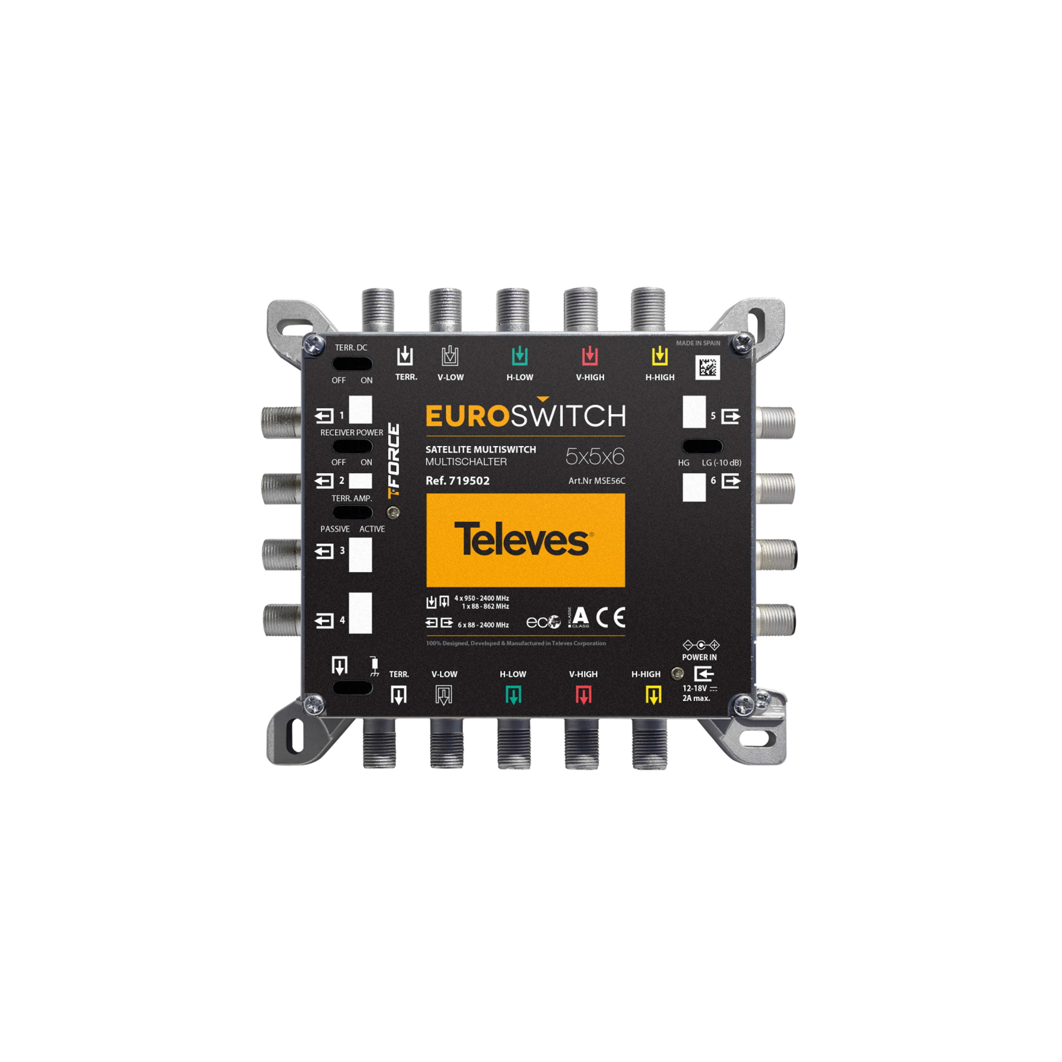 TELEVES ITALIA SRL TVV719502 EUROSWITCH 5X5X6 F TERMINALE/CASCATA