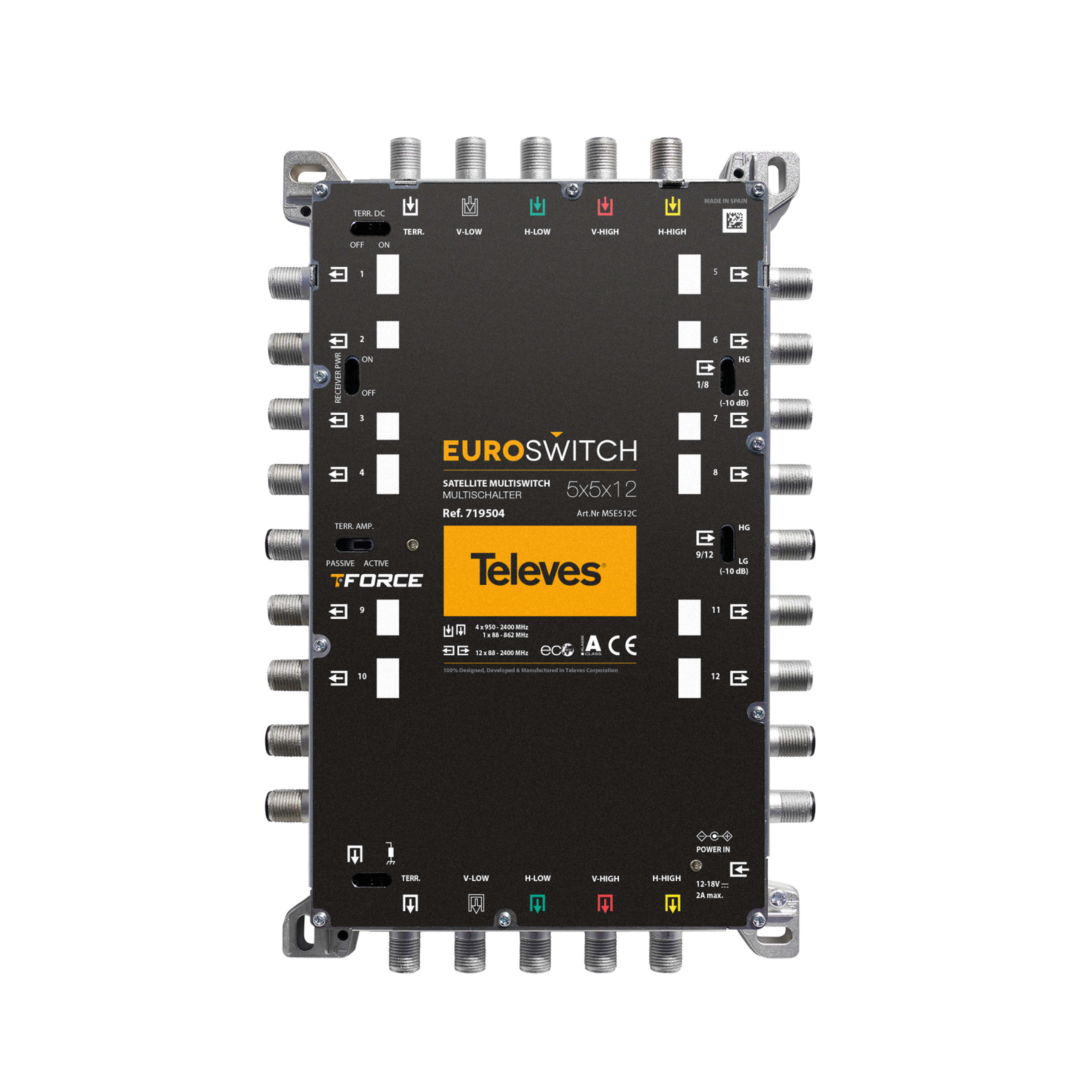 TELEVES ITALIA SRL TVV719504 EUROSWITCH 5X5X12 F TERMINALE/CASCATA