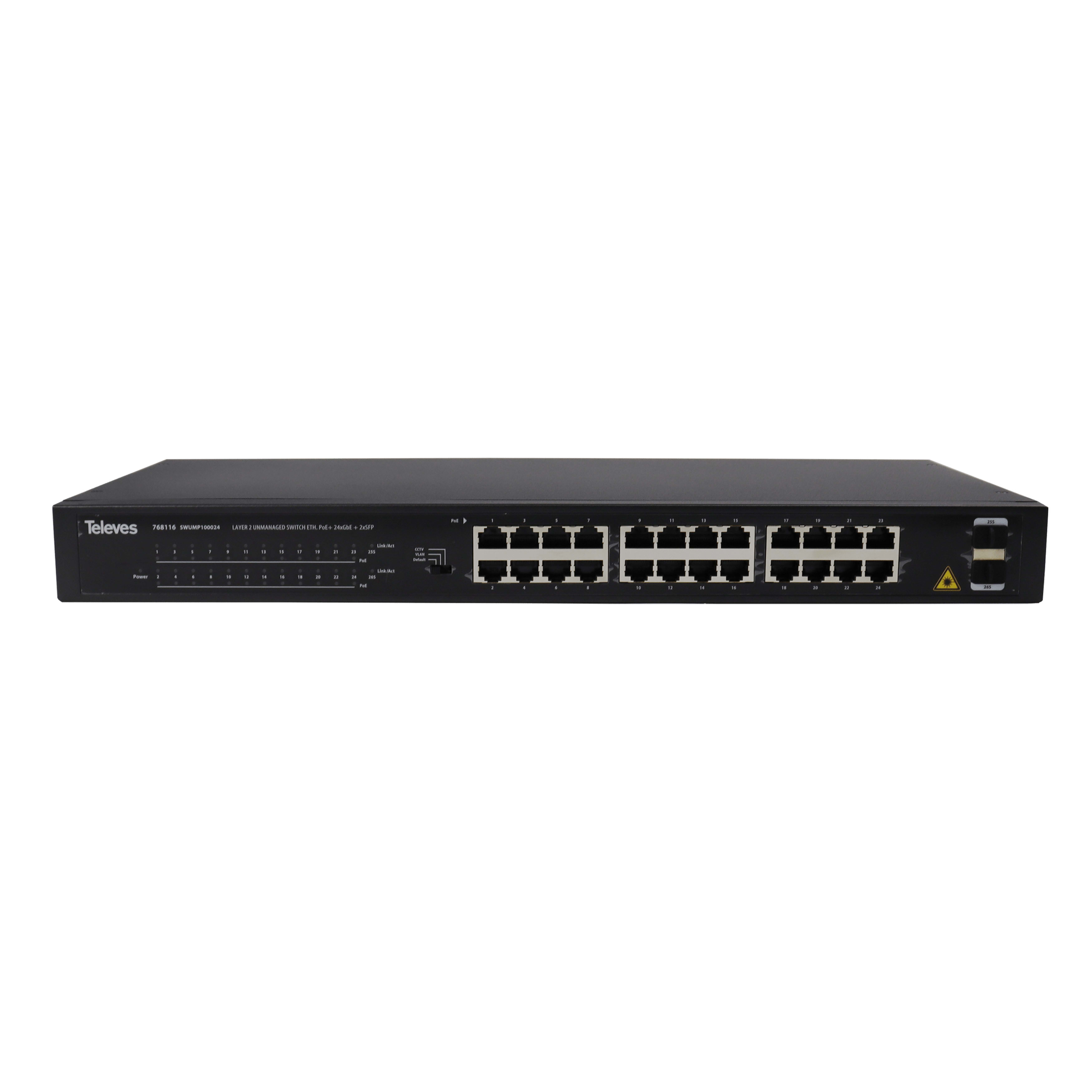 TELEVES ITALIA SRL TVV768116 SW.ETH.L2 NON G.:24XGBE(POE+.370W)+2XSFP