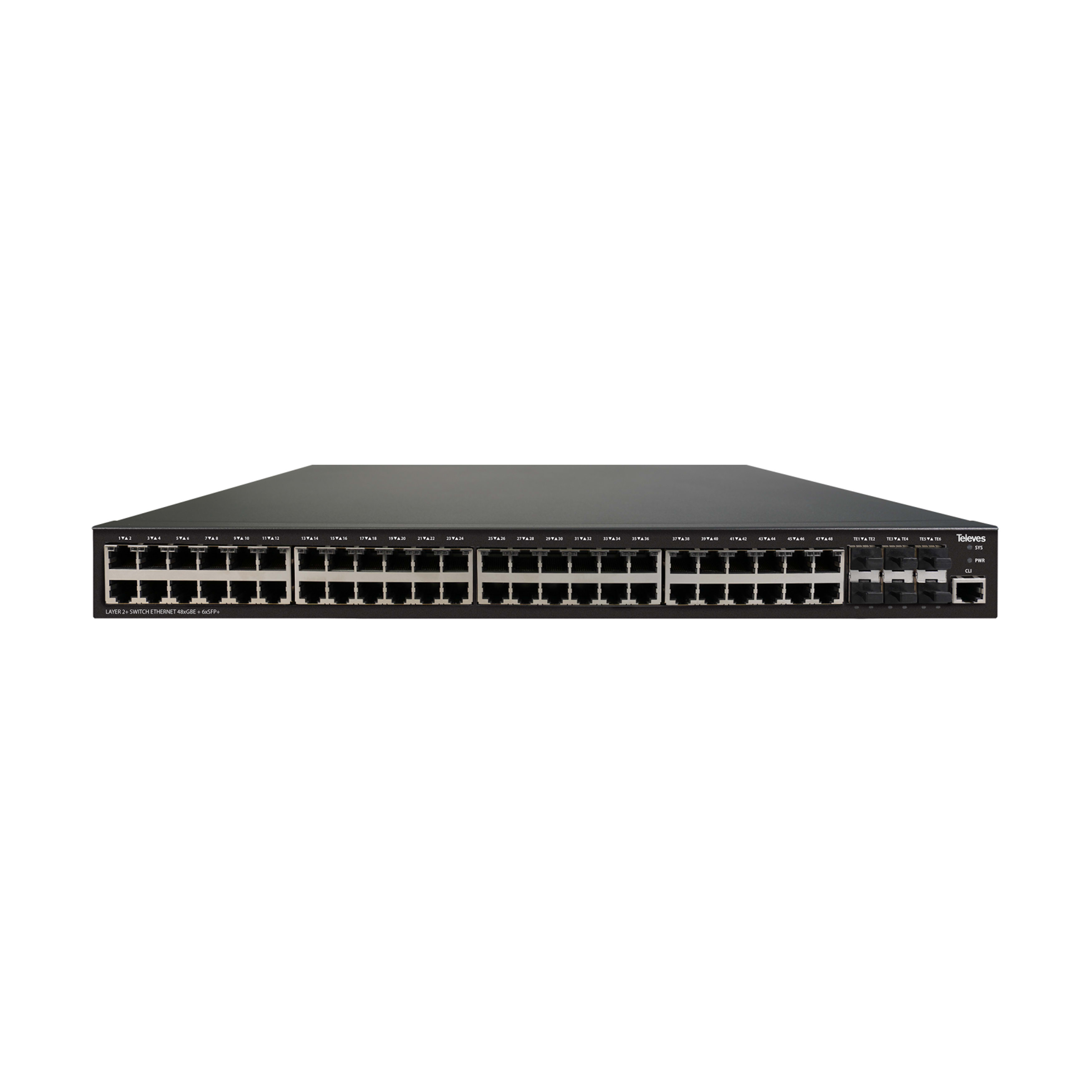 TELEVES ITALIA SRL TVV769145 SWITCH ETH. L2+: 48XGBE + 6XSFP+