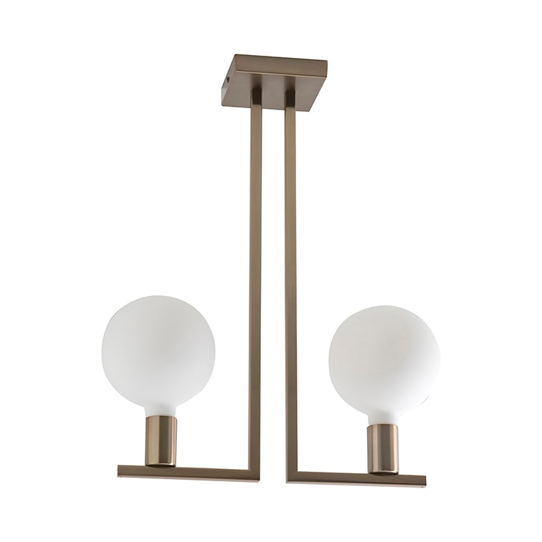 ROSSINI RSSTWI002OTS PLAFONIERA OTTONE SATINATO E27 IP20