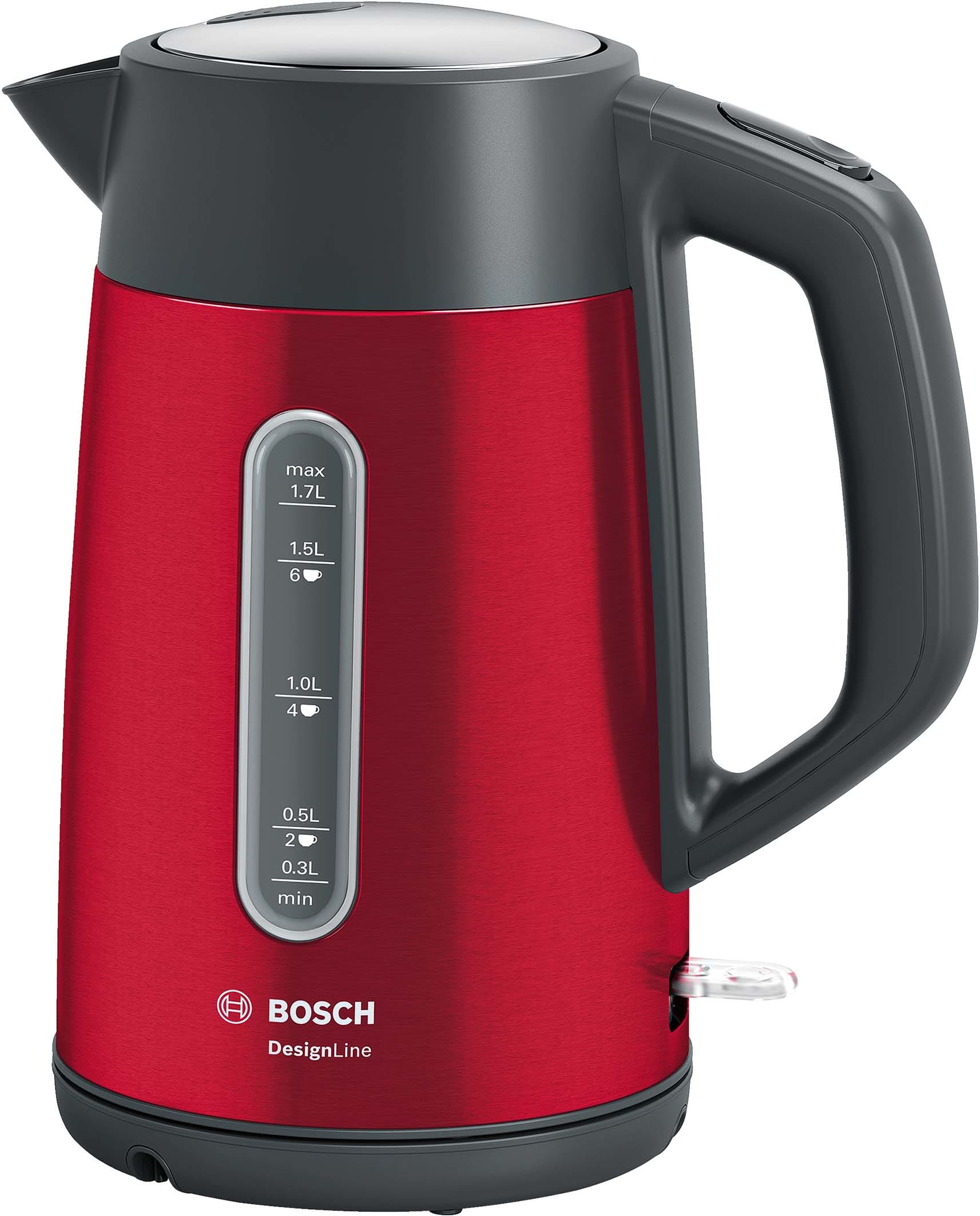 BOSCH ROBERT - BOSTWK4P434 Wasserkocher 2400W 1.7L kabellos rot-sch
