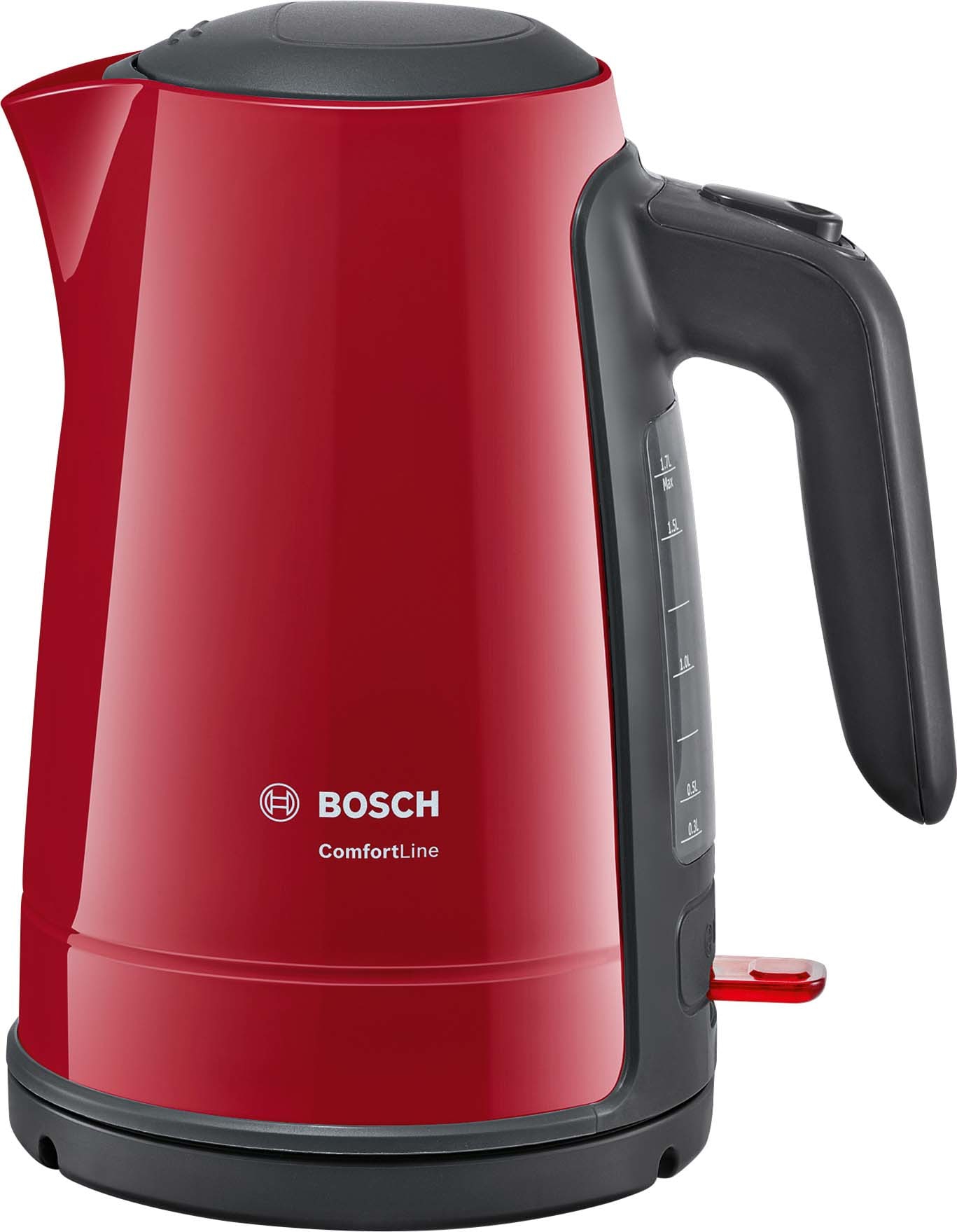 BOSCH ROBERT - BOSTWK6A014 Wasserkocher,2400W,1.7L.,kabellos,rot-an