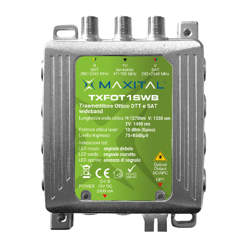 FTE MAXIMAL ITALIA S FTETXFOT1SWB TXFOT1SWB TRASM. F.O. DTT 1 SAT WIDEBAND