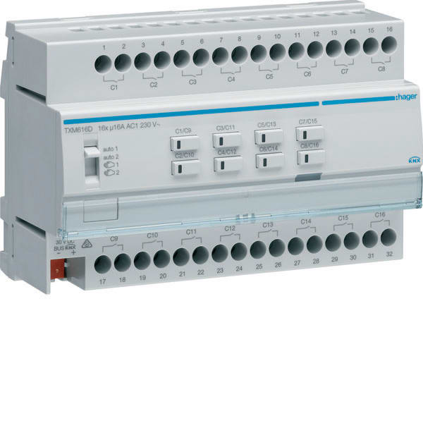 HAGER - HAGTXM616D MOD.TP 16 OUT 16A AC1 230V CAR.CAPACIT.