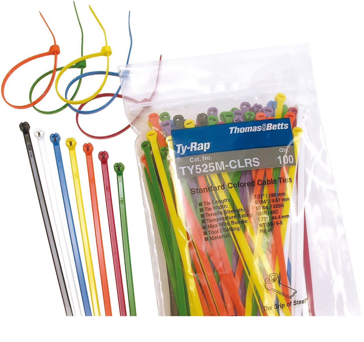 ABB SPA - ABBTY525M-CLRS Kabelbinder mehrfarbig