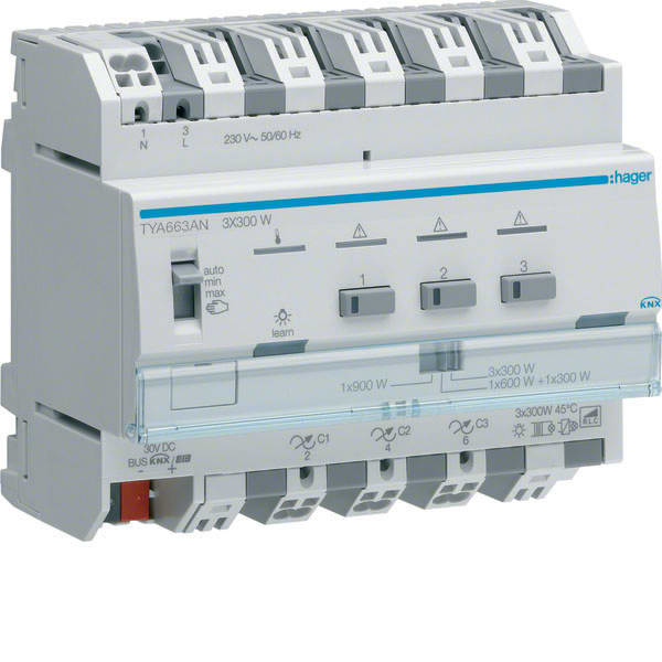 HAGER - HAGTYA663AN Univ.-Dimmaktor 3f KNX, 3x300W
