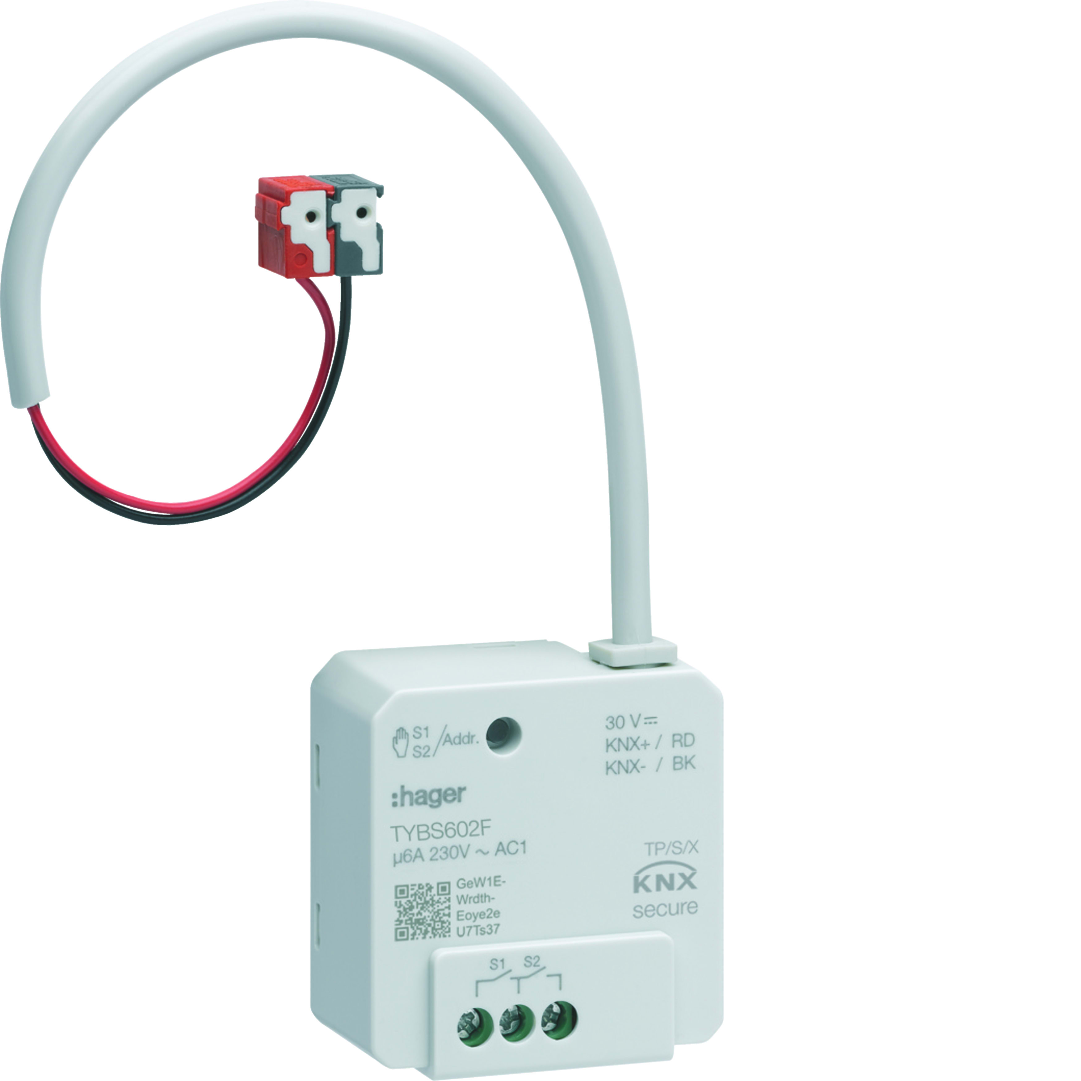 HAGER HAGTYBS602F MOD.KNX-SEC 2 OUT 6A 230V AC1 INCASSO
