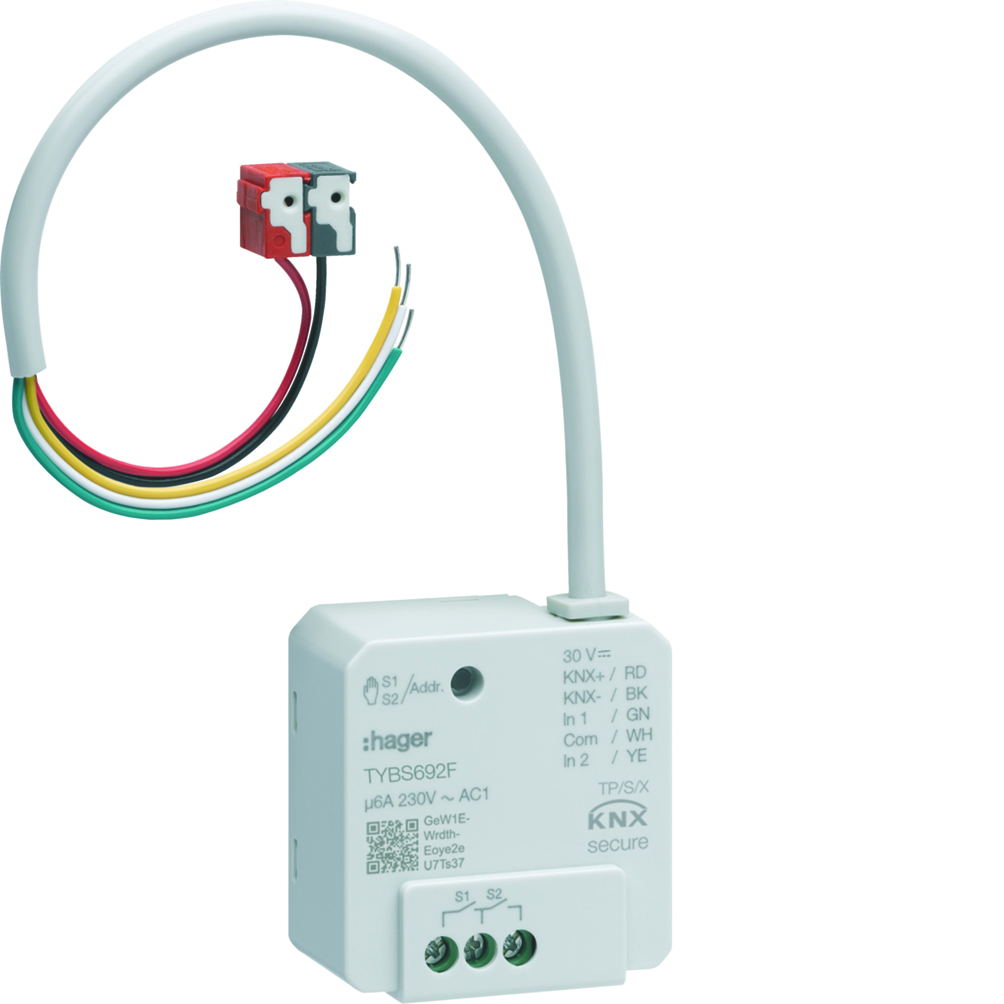 HAGER HAGTYBS692F MOD.KNX-SEC VEN. 2 OUT + 2 IN 6A AC1 INC