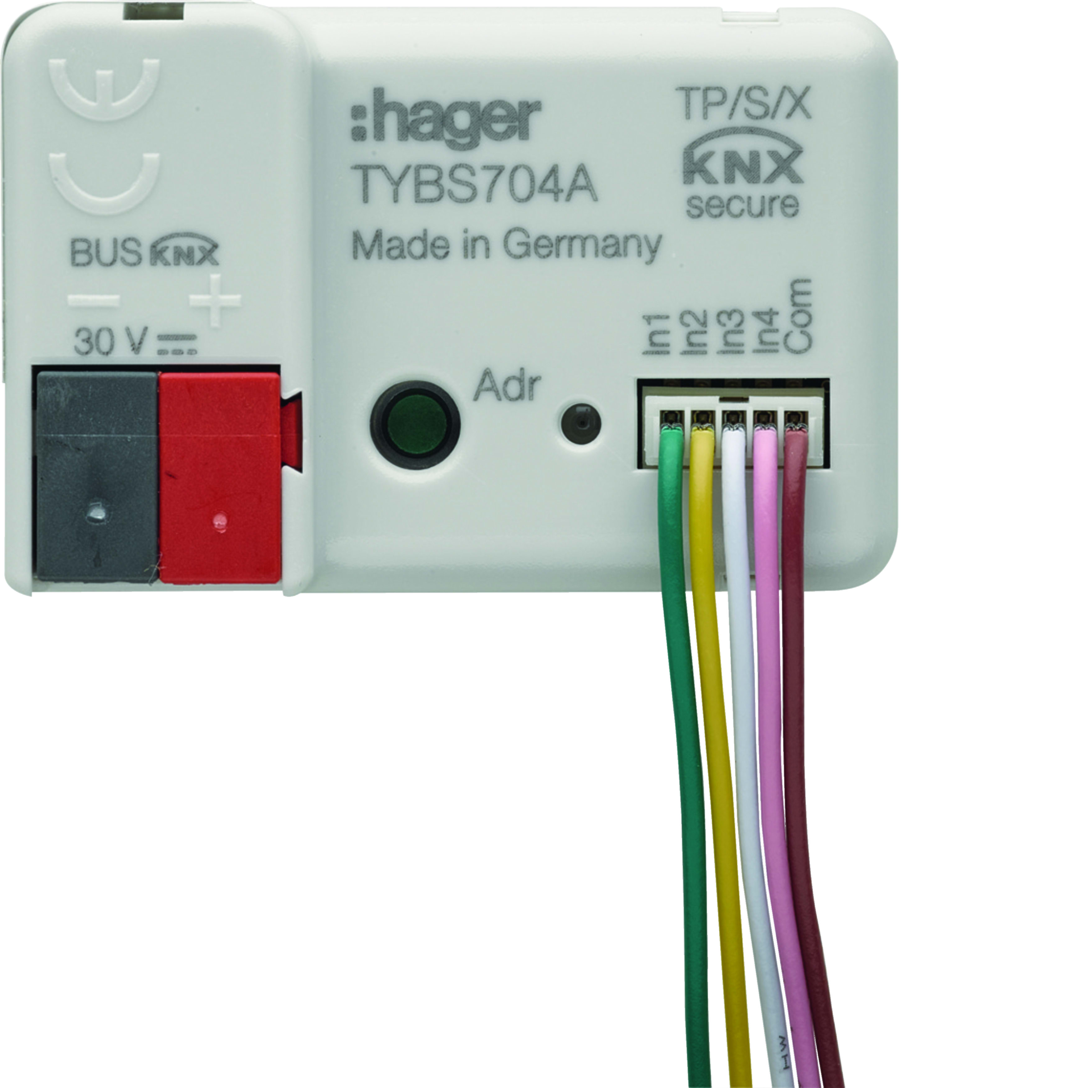 HAGER - HAGTYBS704A MOD.KNX-SEC 4 X IN-OUT LED MIX INCASSO