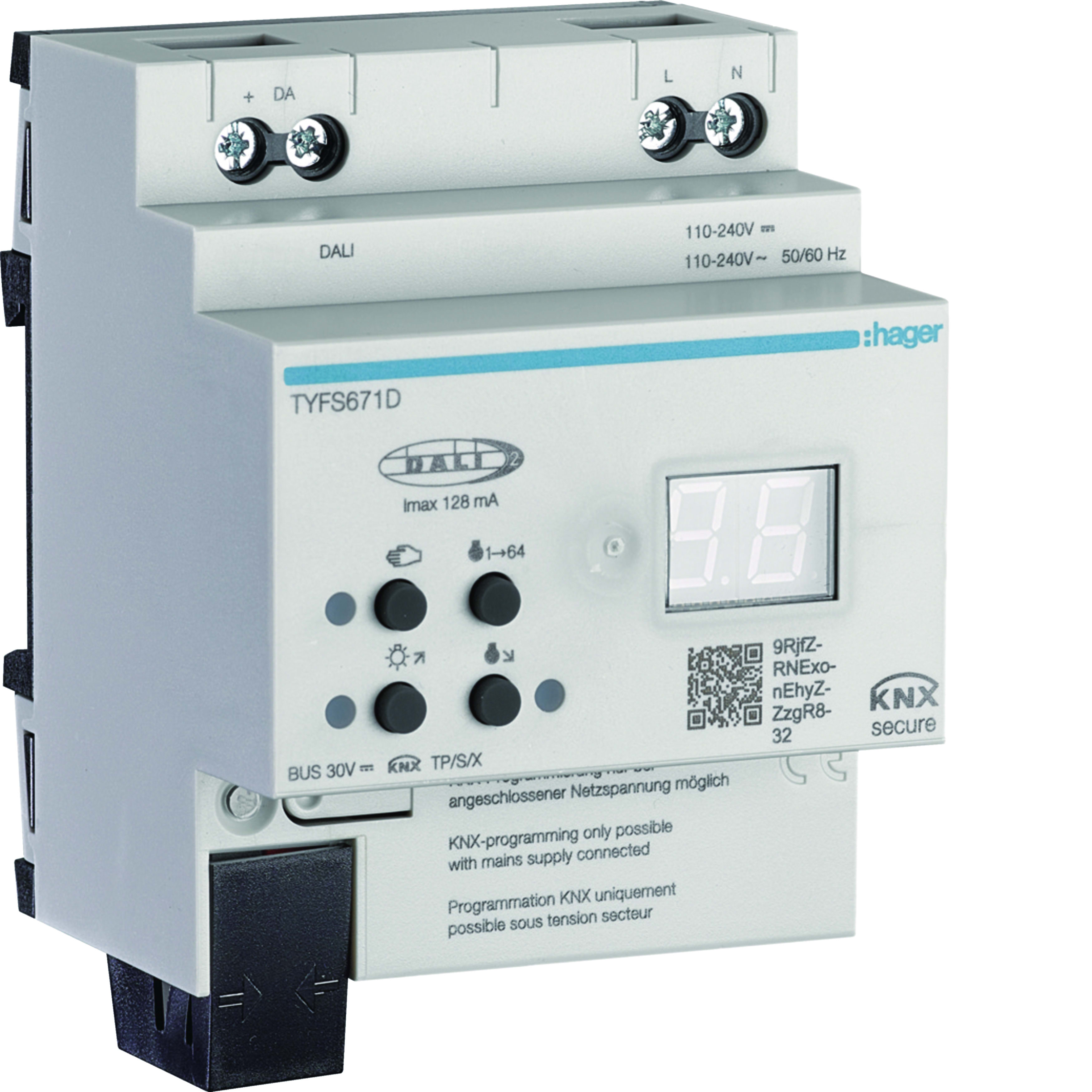 HAGER HAGTYFS671D MOD.KNX TP GATEWAY DALI/64 - 1 CAN TW 4M