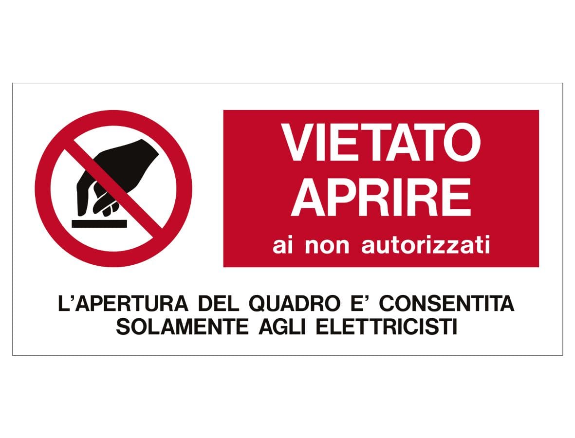 CEMBRE SPA CEM268202NAR TARG.ALL.VS-I82 125X350 MM. SIMBOLO+TEST