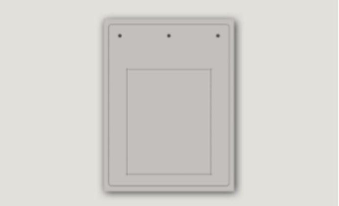 CABUR SRL - CBRTAP80100AY TARGA IDQ PVC ADESIVA FLAT GIALLA 80X100