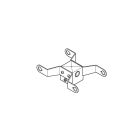 LOMBARDO - LOMLB154011G DOPPIO TESTAPALO DELTA 1 PER PALO 60MM G