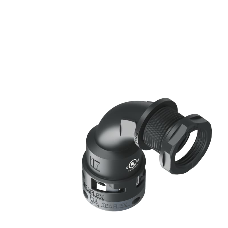 TEAFLEX - TEAU6BBN17P13 CURVA 90?IP66 BN17 PG13 NERO