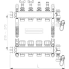 HENCO - CAPPELLOTTO - CPLUFH5713 COLLETTORE INOX MDSS 57 1 X13 VIE