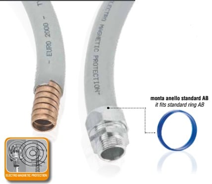 EURO 2000 SPA - URODMC 250EMP TUBO FLESS.BRONZO PVC LISCIO (EMP) 250