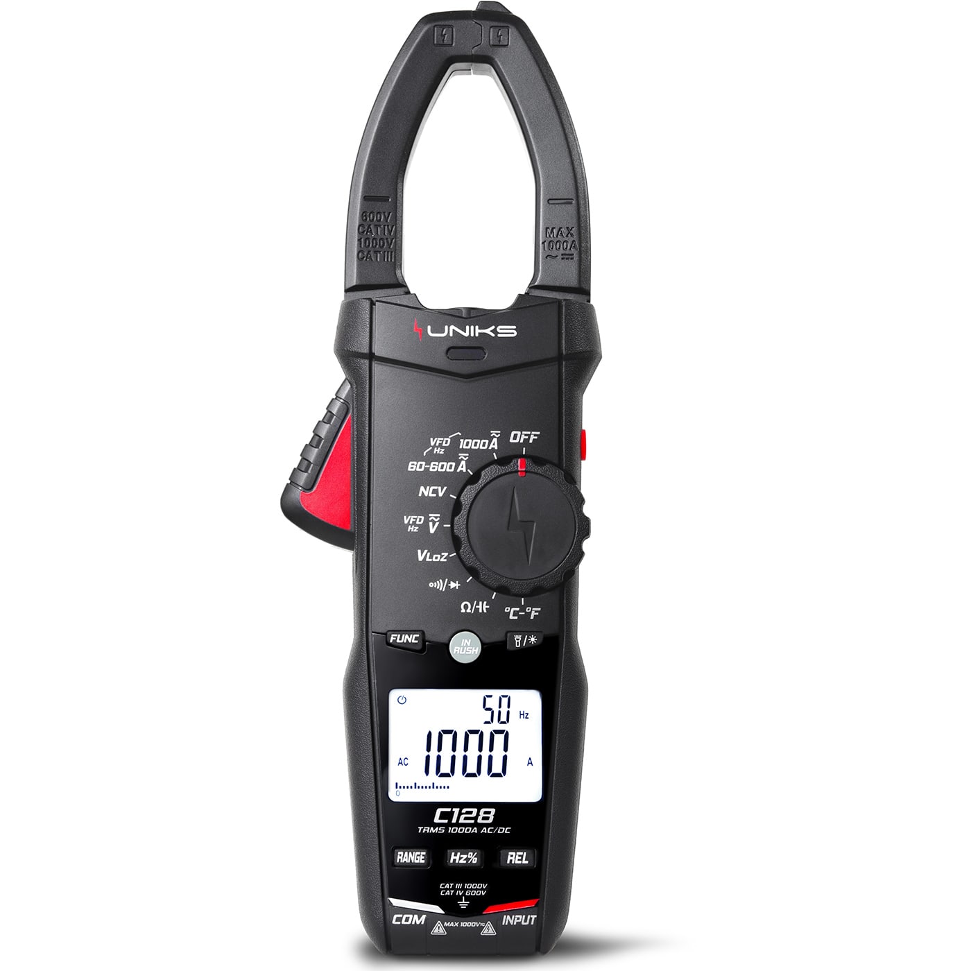 UNIKS SRL UNKC128 PINZA FULL RANGE TRMS AC/DC 1000A