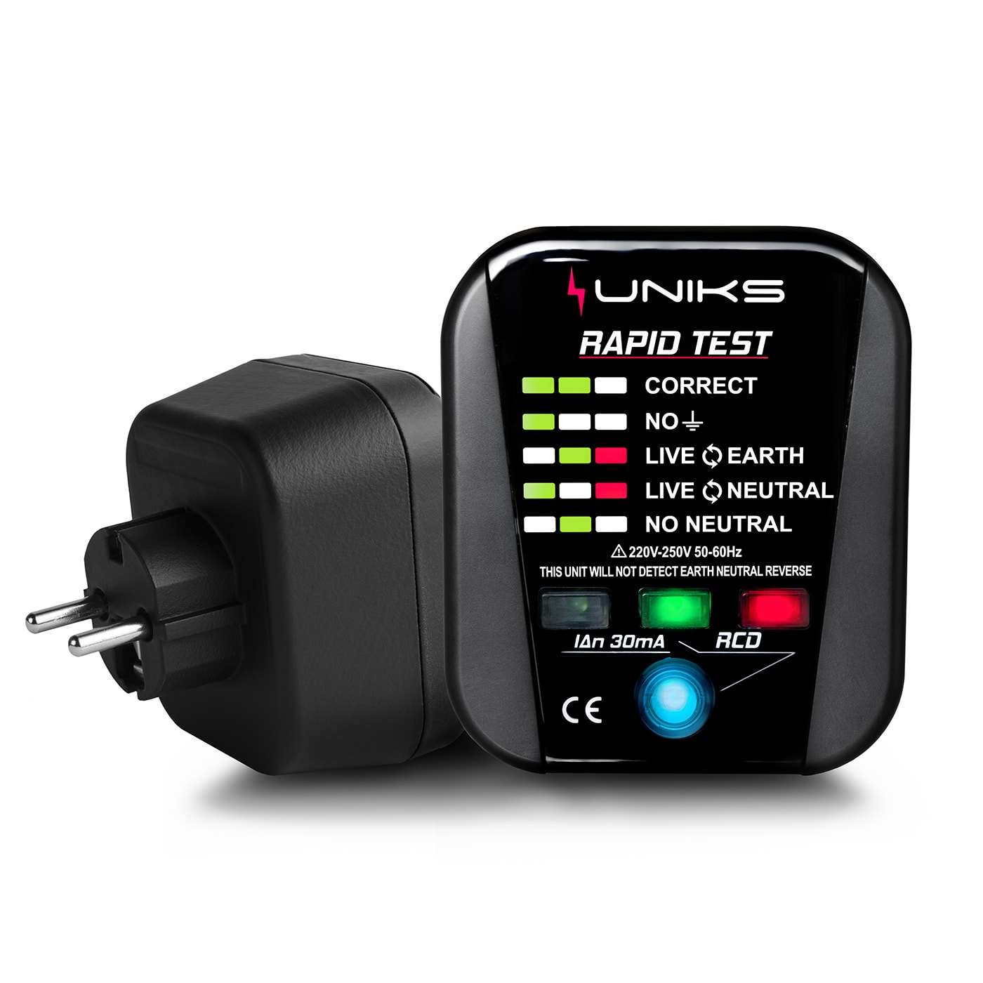 UNIKS SRL UNKRAPIDTEST TEST SU DIFFERENZIALI 30MA E PROVA PRESE