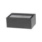 BOT LIGHTING SRL - BTLVALENCIA2E27G APPLIQUE IP54 E27 BIEMISSIONE ANTRACITE