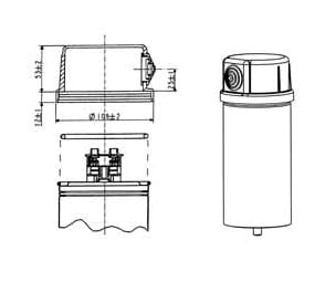 VTEK SRL - VAS316523338R KIT CAPPELLOTTO IP54 - D85 PER MODULO XD