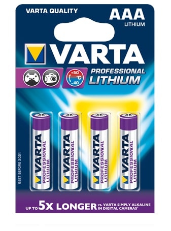 VARTA CONSUMER BATT VAT6103301404 AAA (MINISTILO) ULTRA LITHIUM X4