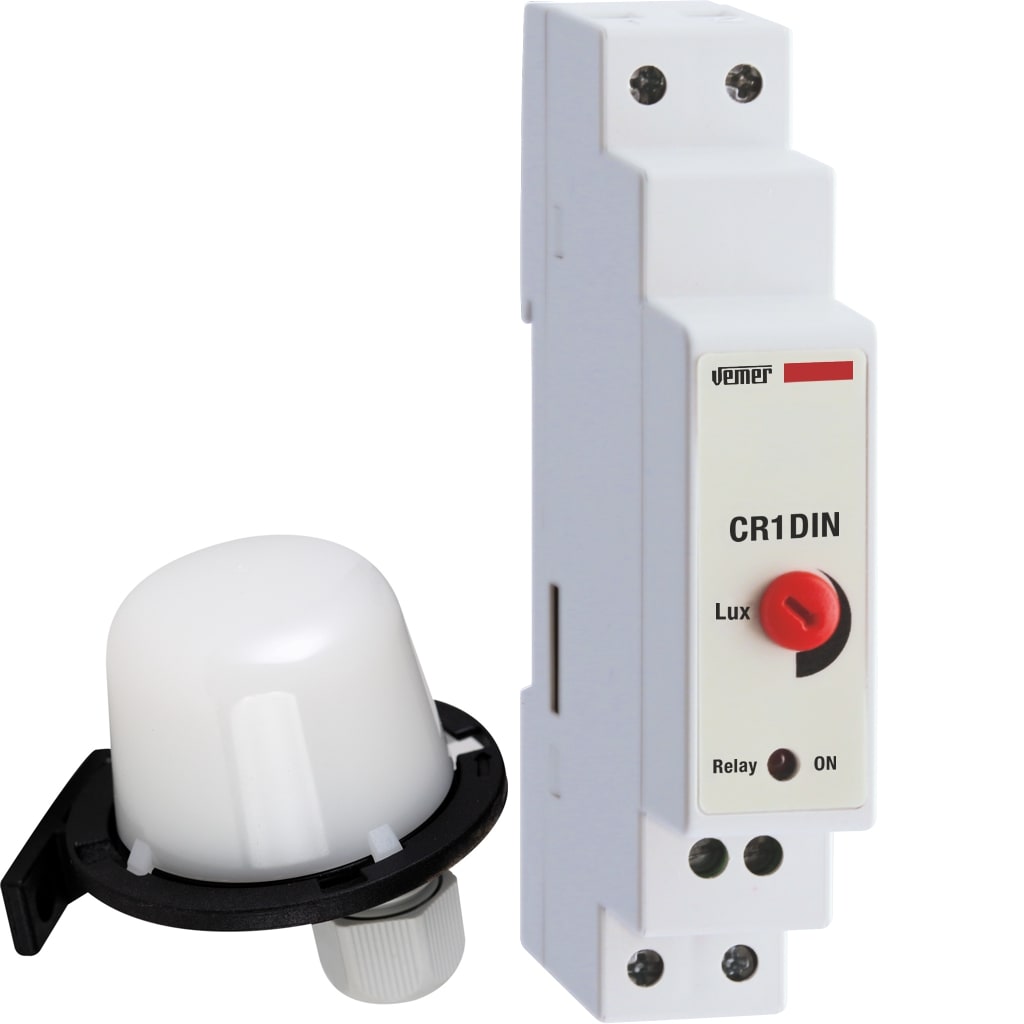 VEMER SPA VEMVE382800 CR-1DIN INTERR. CREPUSCOL. 12-24 V
