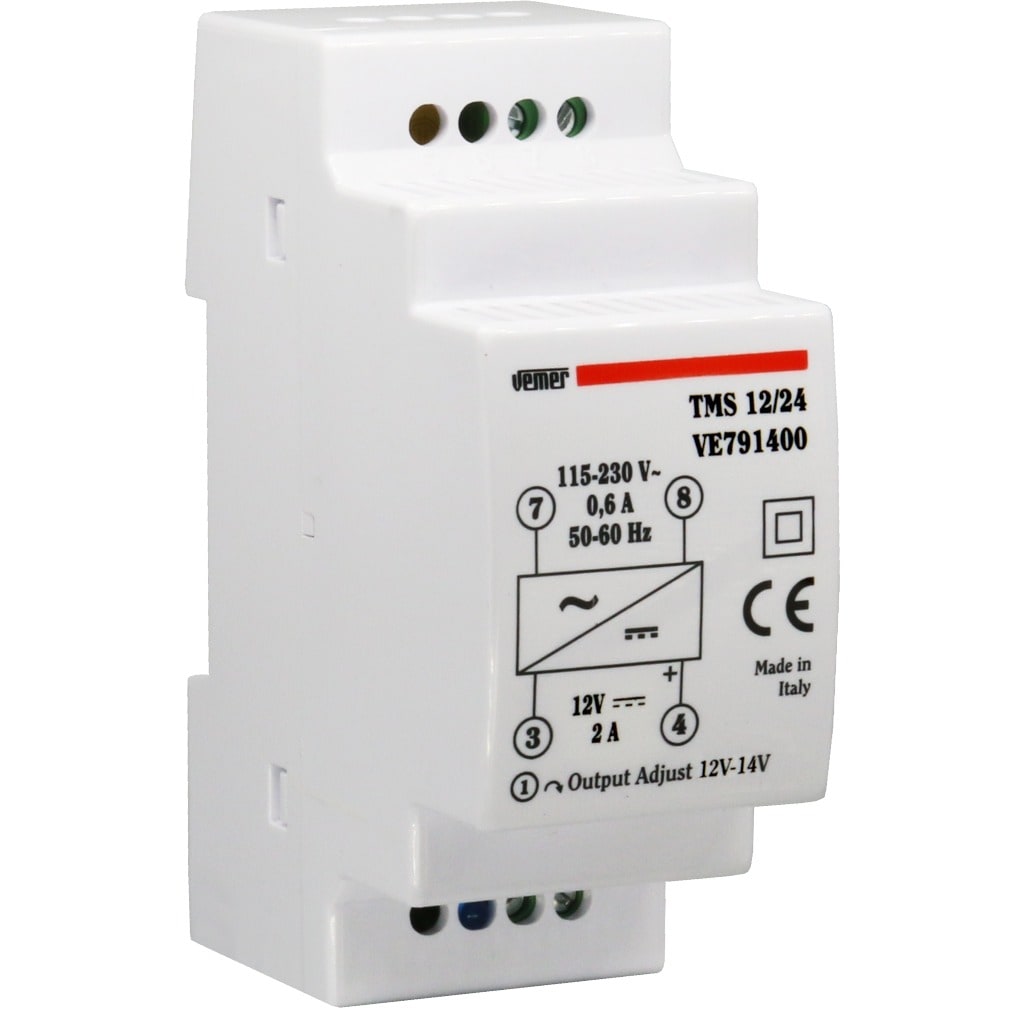 VEMER SPA VEMVE791400 TMS 12/24 ALIMENT. 24W 115-230/12V 2DIN