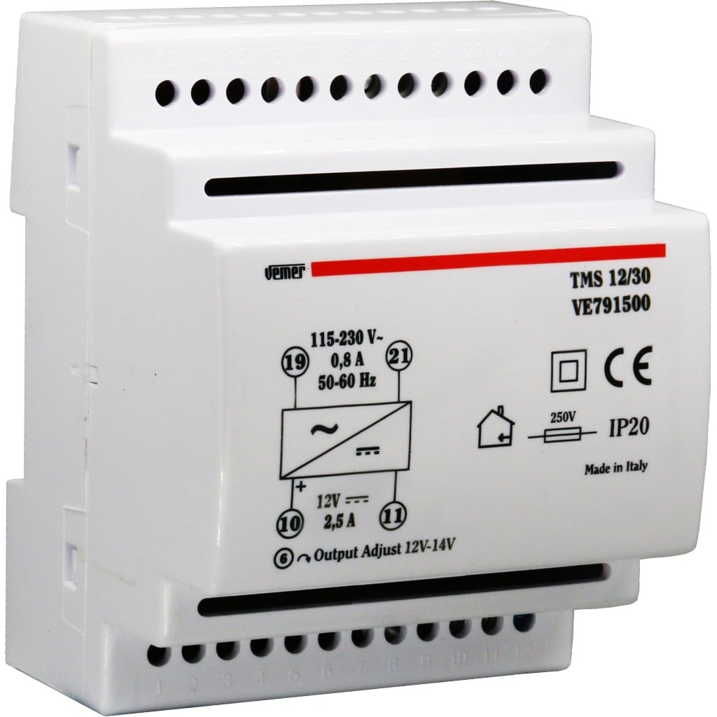 VEMER SPA VEMVE791500 TMS 12/30 ALIMENT. 30W 115-230/12V 4DIN