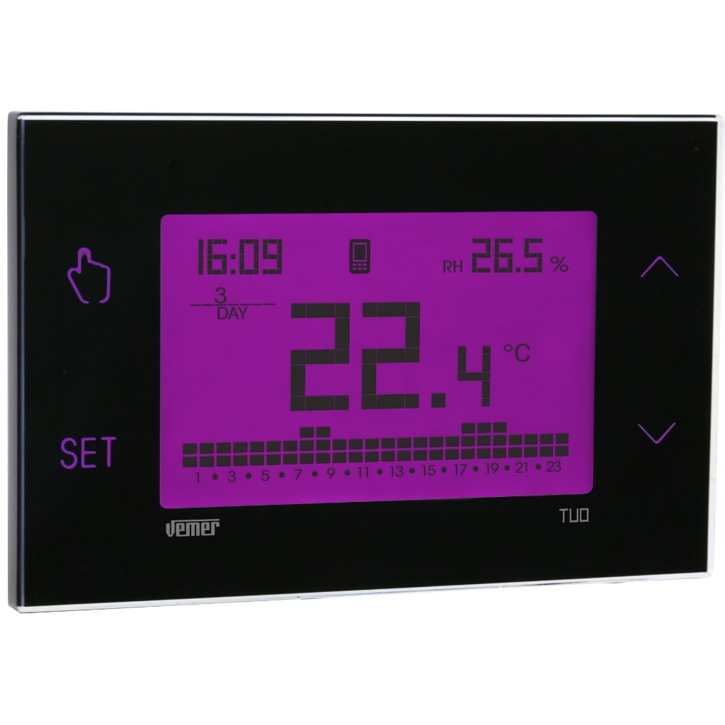 VEMER SPA VEMVE795900 TUO 4G CRONOTERM. TOUCHCOLOR NERO